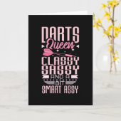 Darts Queen Kaart (Gele Bloem)