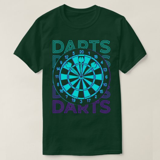 Darts Retro Cadeft T-shirt (Design voorkant)