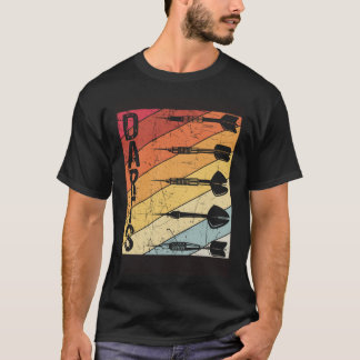 Darts Retro Sport Darts Bullseye Dart Dart T-shirt