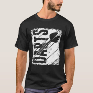 Darts Retro Sport Darts Bullseye Dartboard T-shirt