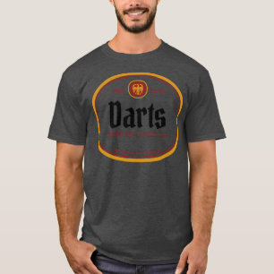 Darts rippen kachels  ontwerp t-shirt