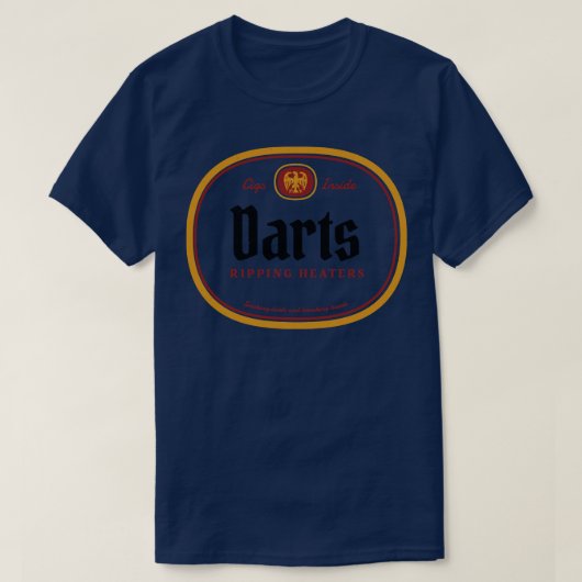Darts rippen kachels ontwerp t-shirt (Design voorkant)