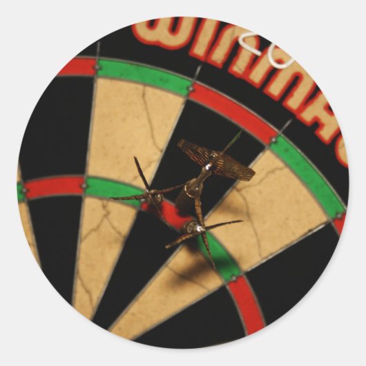 Darts Ronde Sticker (Voorkant)