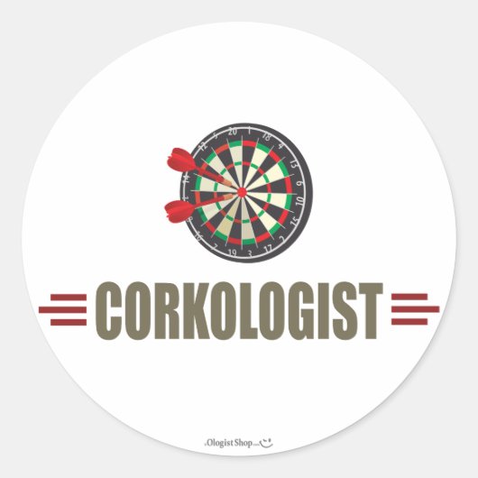 Darts Ronde Sticker (Voorkant)