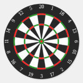 Darts Ronde Sticker (Voorkant)