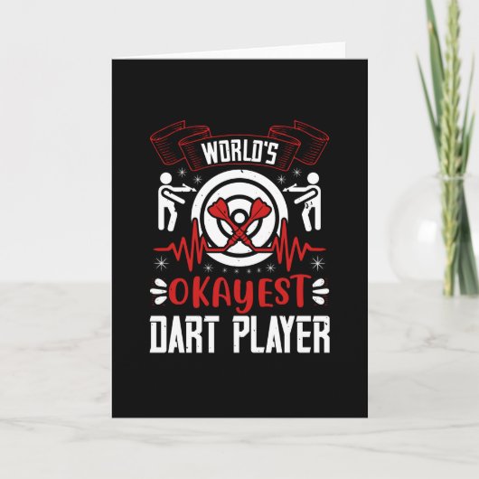 Darts - 's Werelds Okayest Dart Player Kaart (Voorkant)