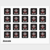 Darts - 's Werelds Okayest Dart Player Vierkante Sticker (Vel)