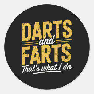 Darts Scheten Grappige Dart Gezegden Sarcasme Dart Ronde Sticker