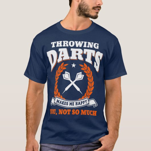 Darts Shirt Darts Speler Grappig Spelen Darts (Voorkant)