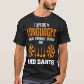 Darts Shirt Funny Darts Player Joke Sarcastic (Voorkant)