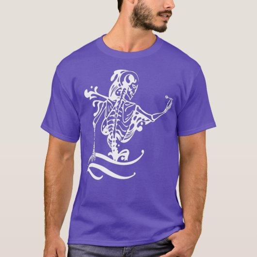 Darts Skelet Dart Speler T-shirt (Voorkant)