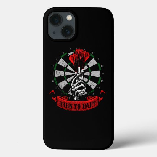 Darts Skeleton Hand geboren tot Dart Gift Idee Case-Mate iPhone Case (Achterkant)