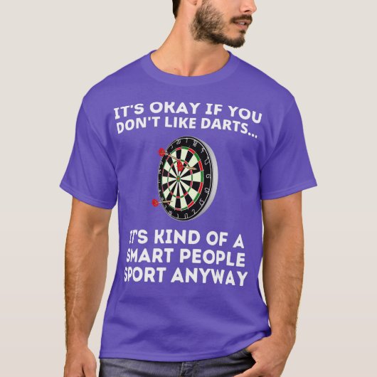 Darts Smart People Sport Shirt Funny Darts (Voorkant)