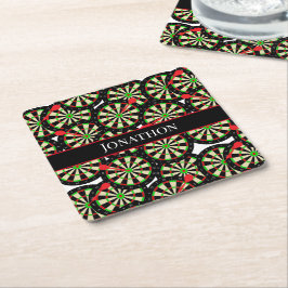 Darts Speler Dart Boards Pub Darts Team Kartonnen Onderzetters