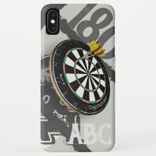 Darts Speler Dartbord 180 Monogram Case-Mate iPhone Case (Achterkant)