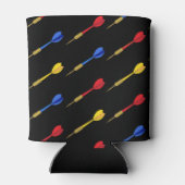 Darts speler Darts Patroon Blikjeskoeler (Achterkant)