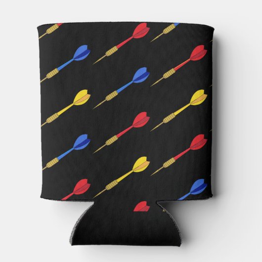 Darts speler Darts Patroon Blikjeskoeler (Achterkant)