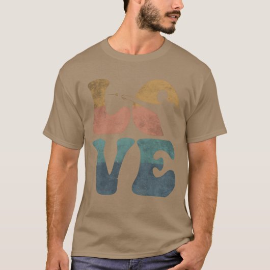 Darts Speler LOVE grappig T-shirt (Voorkant)