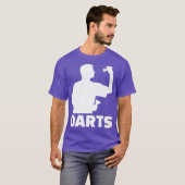 Darts speler Premium T-shirt (Voorkant volledig)