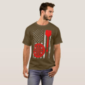 Darts Sport Lover Amerikaanse vlag Darts 4e van T-shirt (Voorkant volledig)