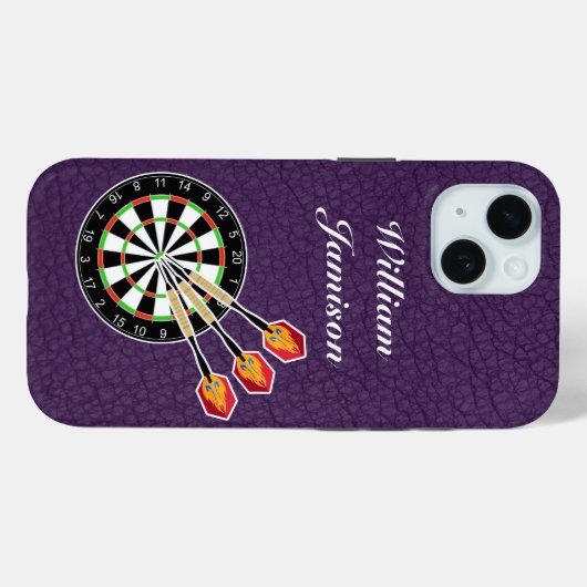 Darts sport with Dartboard and Darts personalize Case-Mate iPhone Case (Achterkant (horizontaal))