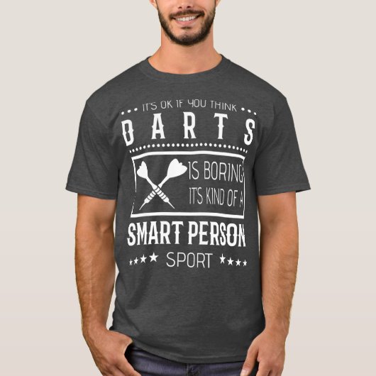 Darts T Shirt - Smart Person Sport (Voorkant)