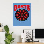 Darts Target Poster (Thuiskantoor)