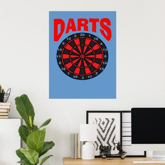 Darts Target Poster (Thuiskantoor)