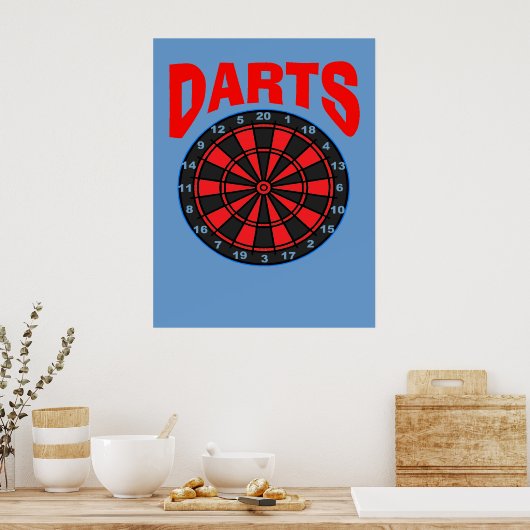 Darts Target Poster (Keuken)