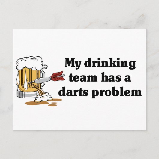 Darts Team Briefkaart (Voorkant)