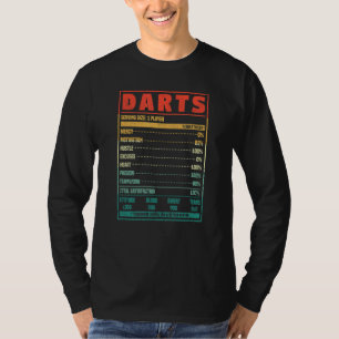 Darts Voeding Feiten Dart Speler Fan Team Motivat T-shirt