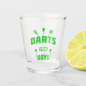 Darts voor dagen - Dart Speler Shot Glas (Voorkant)