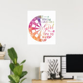 Darts Vrouwen Geschenk Pijlen Veld Team Spelen Als Poster (Thuiskantoor)