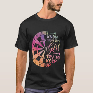 Darts Vrouwen Gift Pijlen Veld Team Speel Als Een T-shirt