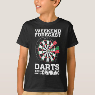 Darts Weekend Beer Drink kunstspeler T-shirt