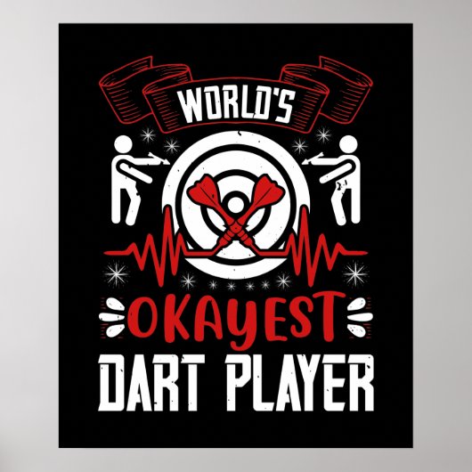 Darts - Werelds Gemiddelde Dartspeler Poster (Voorkant)