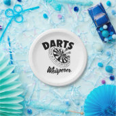Darts Whisperer Papieren Bordje (Feest)