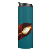 Darts - with Flaming Dart image - Personalize Thermosbeker (Geroteerd rechts)
