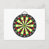 Dartscheibe dartboard briefkaart (Voorkant)