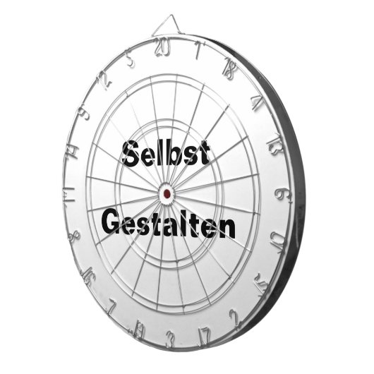 Dartscheibe Selbst Gestalten - Vorlage Dartbord (Voorkant Rechts)