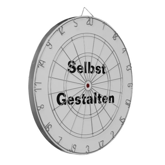 Dartscheibe Selbst Gestalten - Vorlage Dartbord (Voorkant Links)