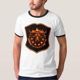 Dartscheibe Wappen Stier Darts Spezialdesign T-shirt