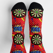 Dartspeler Darts Geblokt Sokken (Top)