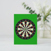 Darttarget_Vector_Clipart DARTS DARTBOARD TARGET Briefkaart (Staand voorkant)