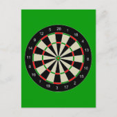 Darttarget_Vector_Clipart DARTS DARTBOARD TARGET Briefkaart (Voorkant)