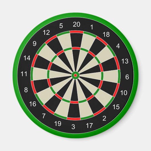 Darttarget_Vector_Clipart DARTS DARTBOARD TARGET Magneet (Voorkant)