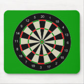 Darttarget_Vector_Clipart DARTS DARTBOARD TARGET Muismat (Voorkant)