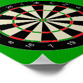 Darttarget_Vector_Clipart DARTS DARTBOARD TARGET Poster (Hoek)