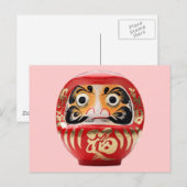 Daruma doll briefkaart (Voorkant / Achterkant)