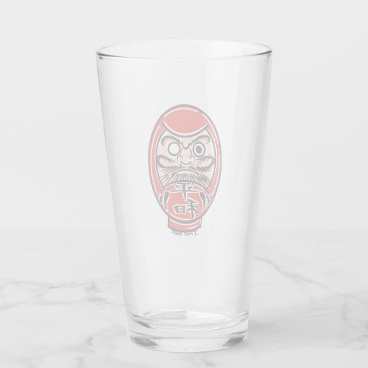 Daruma Doll Craft Beer Pint Glass Glas (Achterkant)